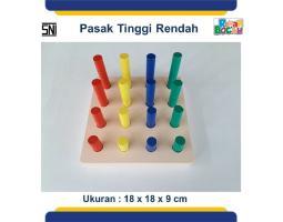 Puzzle Kayu 3D Pasak Tinggi Rendah - Yogyakarta