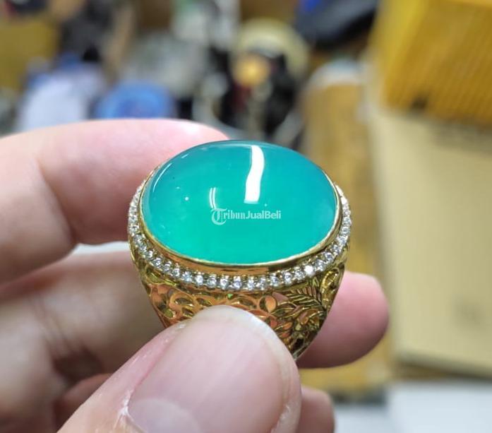 Batu Bacan Doko Relaxa Super HQ BC080 Giwang Body Kaca Klimis Ikatan Perak - Jakarta Pusat