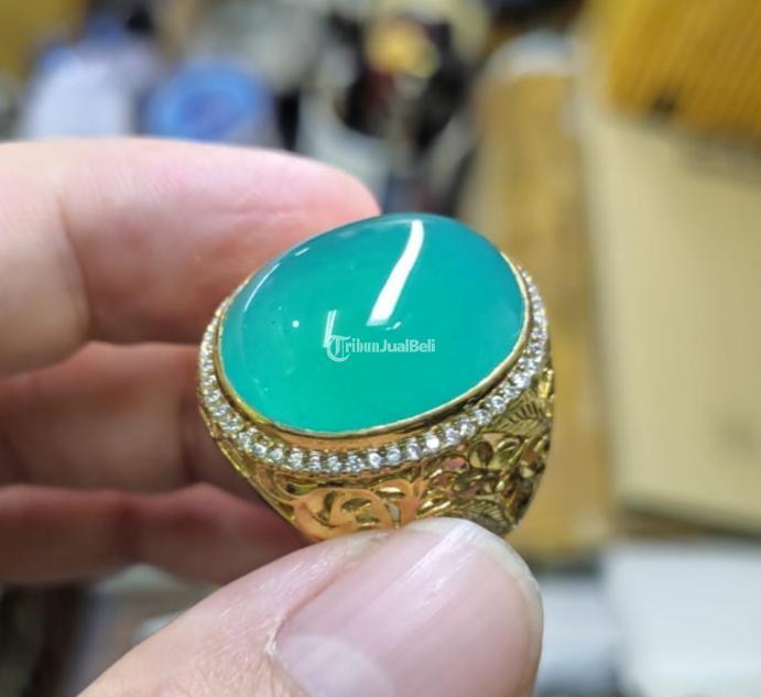 Batu Bacan Doko Relaxa Super HQ BC080 Giwang Body Kaca Klimis Ikatan Perak - Jakarta Pusat