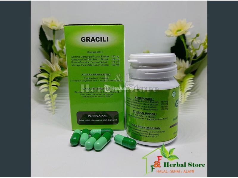 Gracili Herbal Original Obat Diet Pelangsing Badan Ampuh Halal