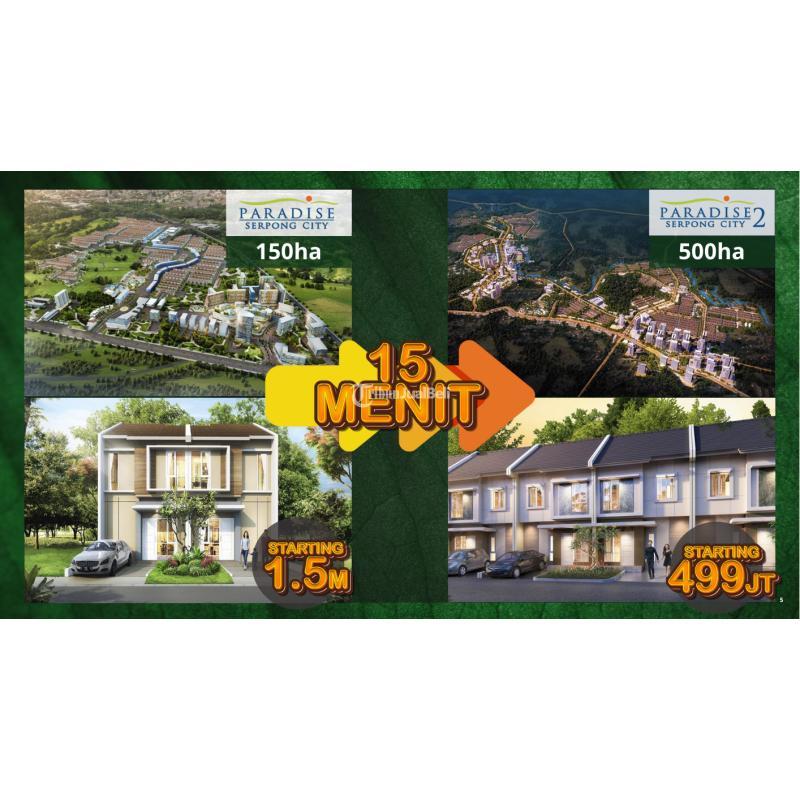 Jual Rumah Baru 1 & 2 Lantai di Paradise Serpong City 2 Investasi Jangka Panjang - Bogor Jawa Barat