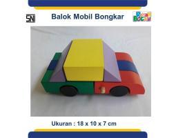 Mainan Balok Kayu Anak Balok Mobil 0821.3704.9901
