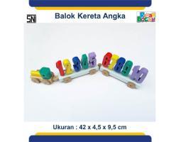 Mainan Edukasi Puzzle Kayu Kereta Angka 0821.3704.9901
