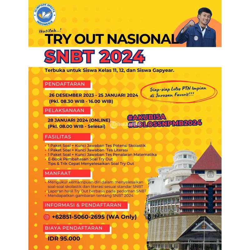 Try Out Snbt Online Olimpiade Spekta Indonesia Di Malang Jawa Timur