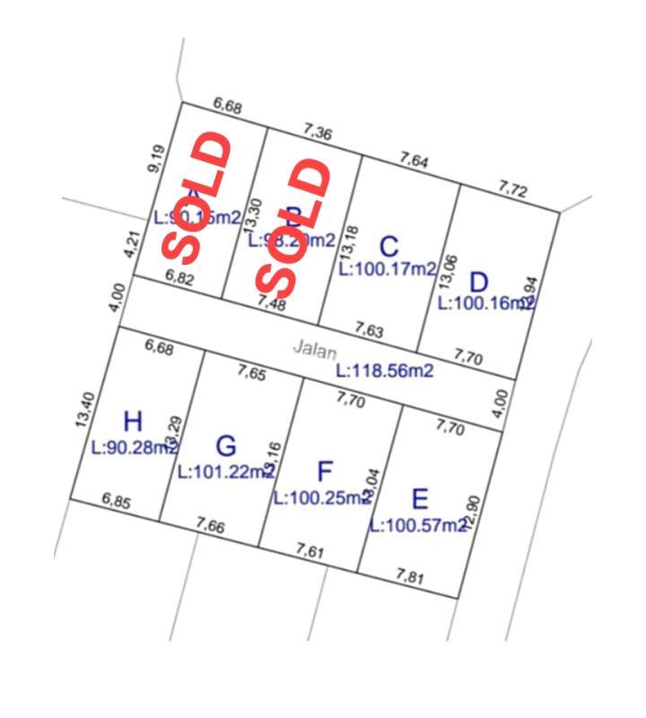 Rumah Dalam Cluster Akses One Gate System Ada 8 Unit