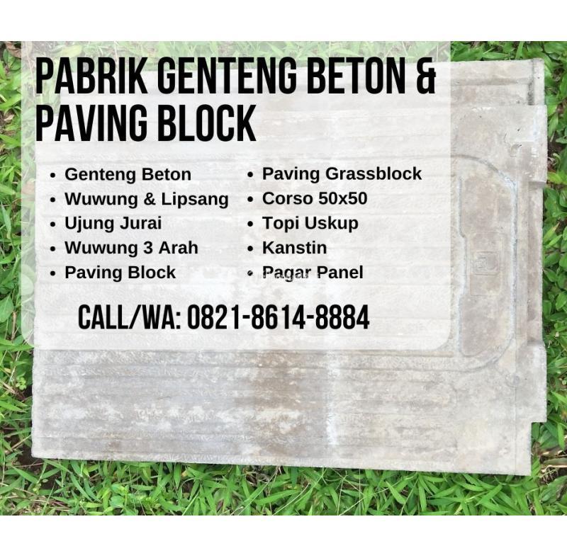 Promo Genteng Press Beton Pengiriman Aman - Malang