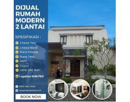 Dijual Rumah 2 Lantai SHM 3KT 2KM Pinggir Jalan di Potorono Banguntapan - Jogja