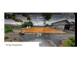 Jual Tanah Siap Bangun Ukuran 25x40m Lokasi Danau Sentarum Gang Cahaya Baru - Pontianak