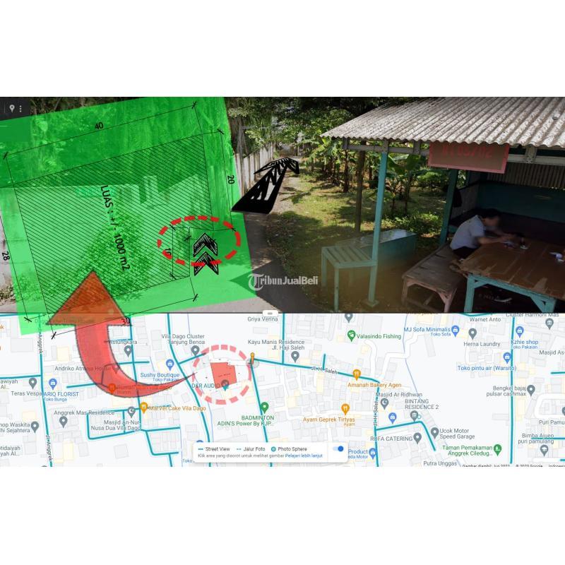 Dijual Tanah Luas 1000 m2 Di Benda Baru-Pamulang - Tangerang Selatan