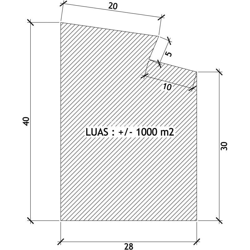 Dijual Tanah Luas 1000 m2 Di Benda Baru-Pamulang - Tangerang Selatan