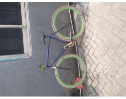 Sepeda Fixie Warna Biru Bekas  - Tangerang Kota