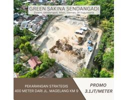 Dijual Tanah Pekarangan Strategis Luas 113m2 SHM di Jalan Magelang Km 9 - Sleman