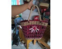 Seagrass Bag Natural Etnik Pandan - Tabanan