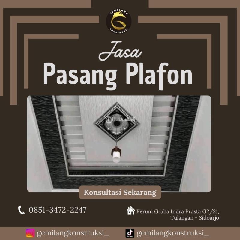 Jasa Plafon Anyaman Bambu, Plafon Asbes - Sidoarjo