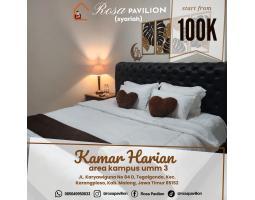 Disewakan Kamar Harian Rosa Pavilion Dekat UMM 3 - Malang