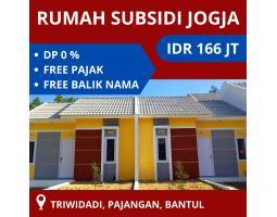 Dijual Rumah Subsidi 2KT 1KM Legalitas SHM Rp 166 - Bantul 