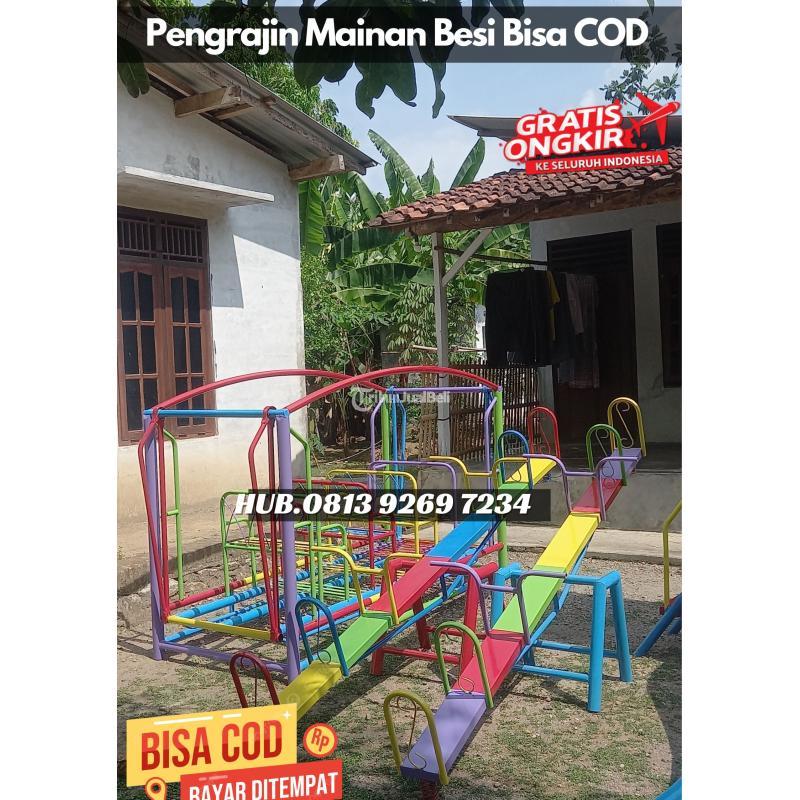 Produksi Ayunan Besi Modern dan Perosotan TK Banyumanik - Semarang