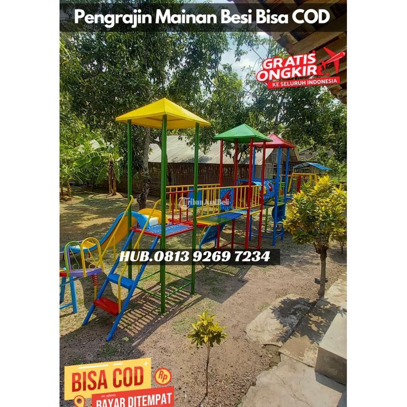 Produksi Ayunan Besi Modern dan Perosotan TK Banyumanik - Semarang