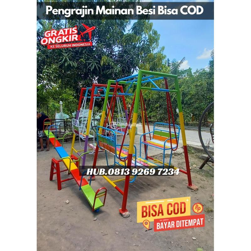 Produksi Ayunan Besi Modern dan Perosotan TK Banyumanik - Semarang