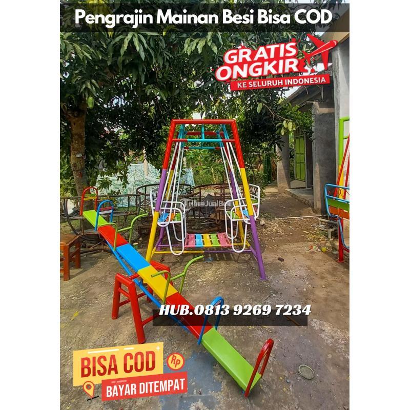 Ayunan Besi Minimalist dan Perosotan TK - Semarang