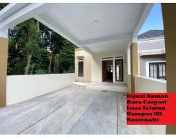 Dijual Rumah Baru Carport Luas Selatan Kampus UII Nasionalis - Sleman