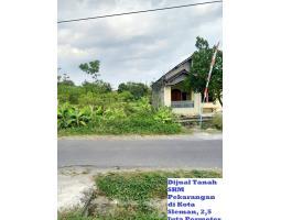 Dijual Tanah SHM Pekarangan di Kota Sleman, 2,5 Juta Permeter - Sleman 