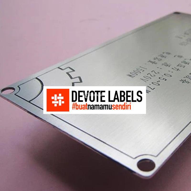 Cetak Label Baju Stainless Muara Teweh PT. Devote Cetak Labelindo - Barito Utara