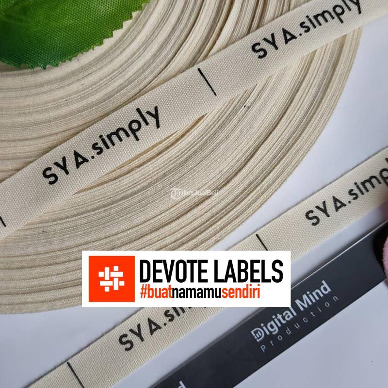 Cetak Label Pakaian Tafeta Wovendamask.co.id - Seruyan