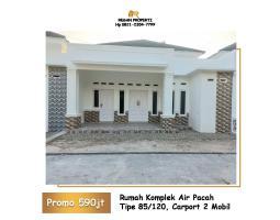 Dijual Rumah Baru Siap Huni 3 Kamar Tanah 120m Promo Rp 580 Juta di Bypass Depan Tvri - Padang 