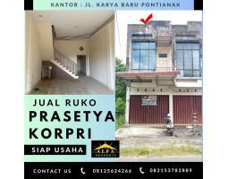 Dijual Ruko Luas 111m2 SHM Jalan Prasetya Korpri Serdam - Kota Pontianak