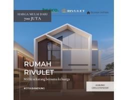 Dijual Rumah Hunian Eksklusif Rivulet Cluster 2 Lantai 2KT 2KM SHM di Hamparan Datar - Kota Bandung