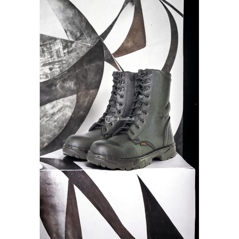 Terlaris Safety Shoes Tanpa Tali Kulit Sapi Asli - Semarang Kota