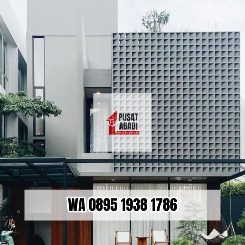 Pagar Tembok Roster Minimalis - Semarang