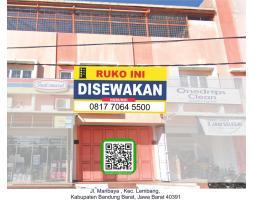 Disewakan Ruko 2 Lantai di Jl. Maribaya,Lembang  LB100 SHM - Bandung Barat