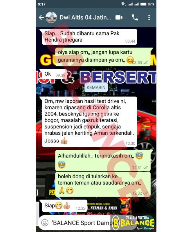 Pasang Balance Spring Buffer - Jambi