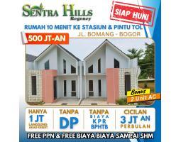 Jual Rumah Baru Tipe 38 2KT 1KM dalam Perumahan Di Bomang Dekat St. Bojonggede Sentra Hills Kalisuren Cukup 1 Juta All In - Bogor