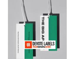 Cetak Label Kertas Hangtag Devote Cetak Labels - Sukamara 