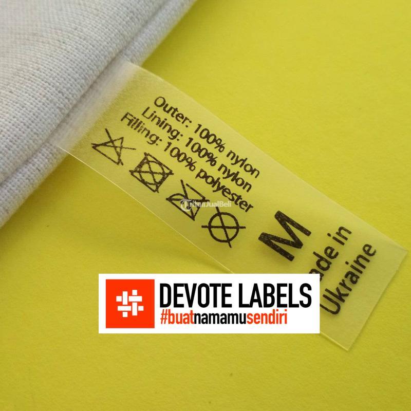 Cetak Label Baju Satin JuraganCetakLabels.com - Seruyan