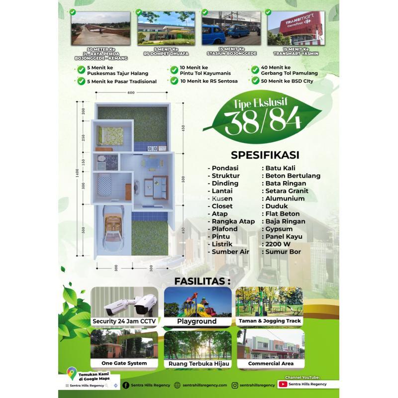Rumah Ready Stock Tipe 38 Siap Huni Tanpa Dp Cukup 1 Juta All In Angsuran Cuma 2Jutaan - Bogor