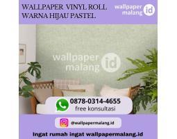 Wallpapaer Vonyl Roll Warna Hijau Pastel - Malang 