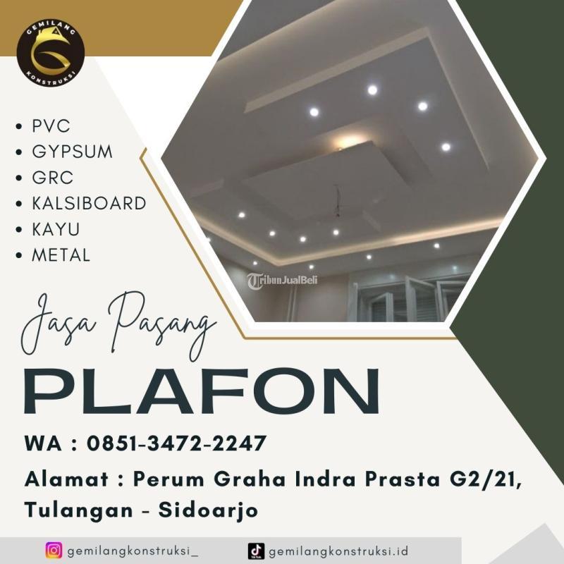 Jasa Plafon PVC Gypsum - Sidoarjo