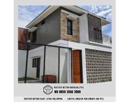 Roster Beton Minimalis Pagar Rumah dan Teras di Bangilan - Tuban