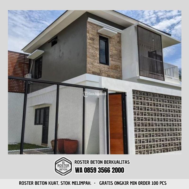 Roster Beton Minimalis Pagar Rumah dan Teras di Bangilan - Tuban