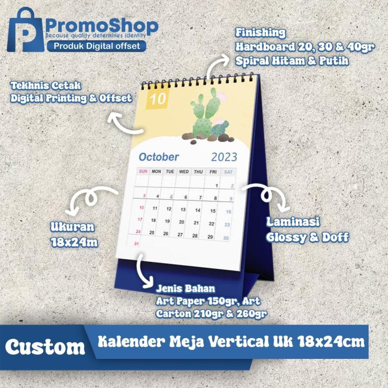 Cetak Kalender Meja Custom Termurah Calender 2025 - Surabaya