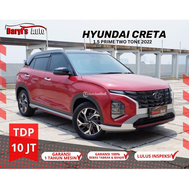 Mobil Hyndai Creta Prime 1.5 Two Tone Panoramik Tahun202 Warna Merah - Jakarta Utara