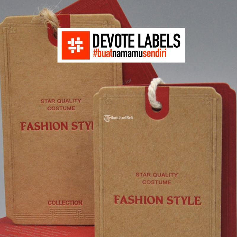 Cetak Label Hangtag Devote Cetak Labels - Seruyan