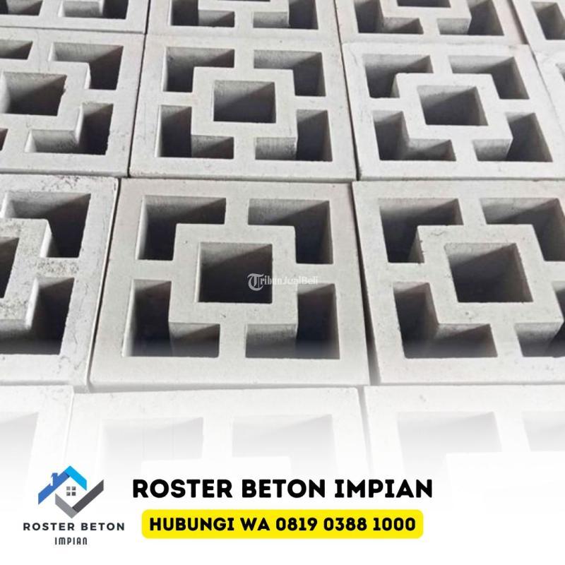 Ukuran Roster Beton 20x20 cm Pagar Dinding Minimalis di Lawang - Malang