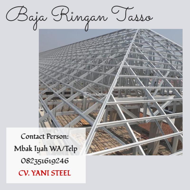 Pengerjaan Atap Rumah Rangka Baja RIngan Tasso - Banjarbaru 