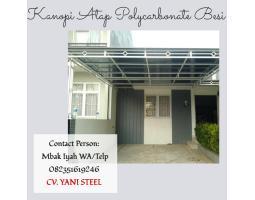 Pembuatan Kanopi Rumah Besi Atap Polycarbonate - Banjarbaru 