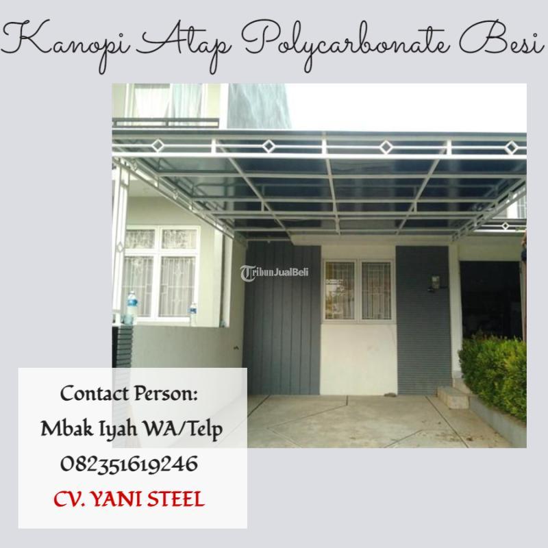 Pembuatan Kanopi Rumah Besi Atap Polycarbonate - Banjarbaru 